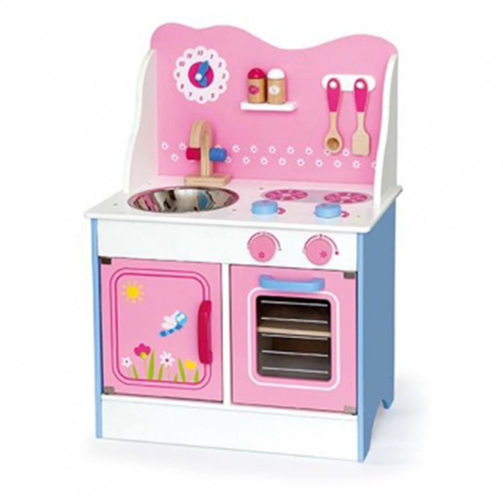 Viga toys, Детска дървена кухня, Розово настроение