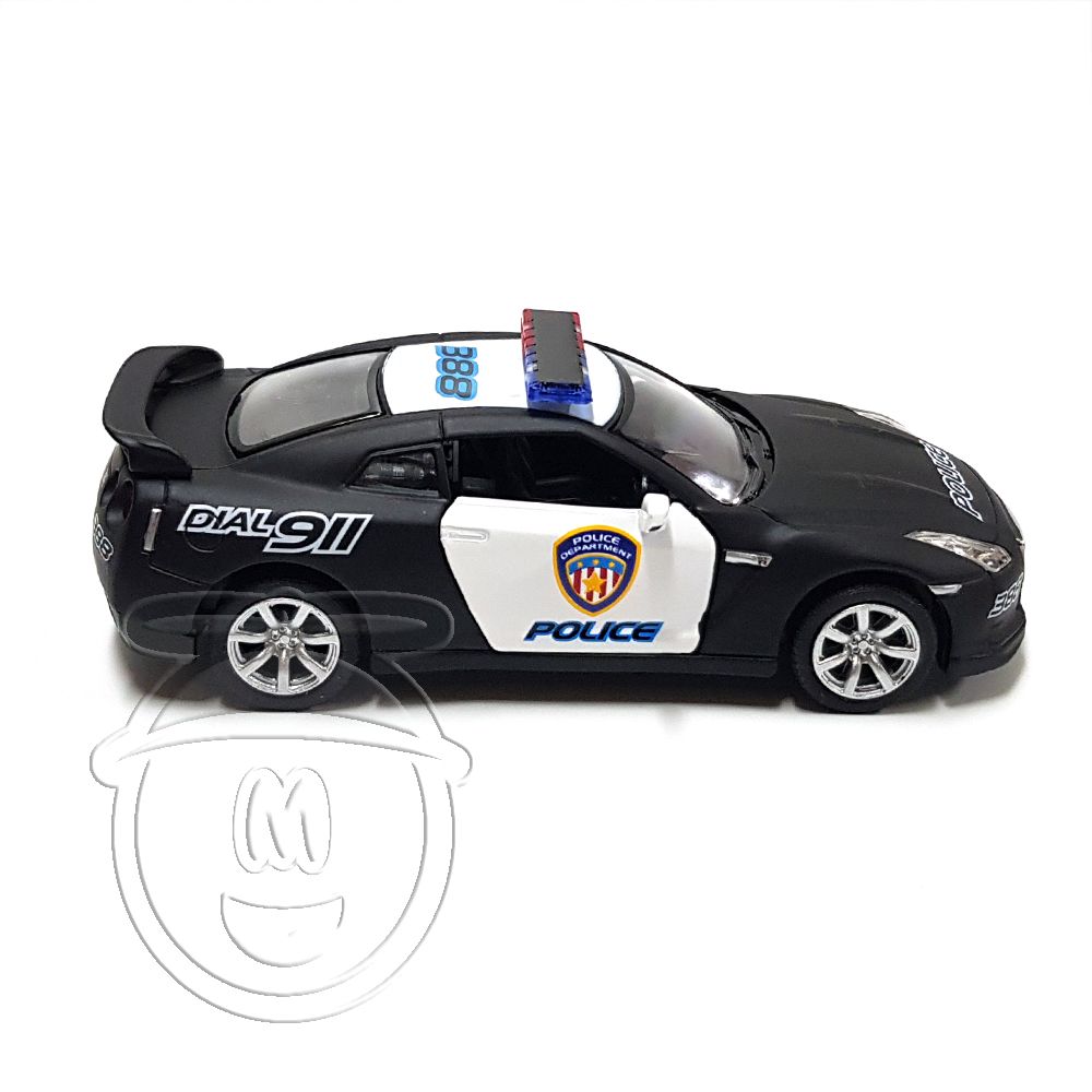 Метална кола Nissan GT-R R35, полиция