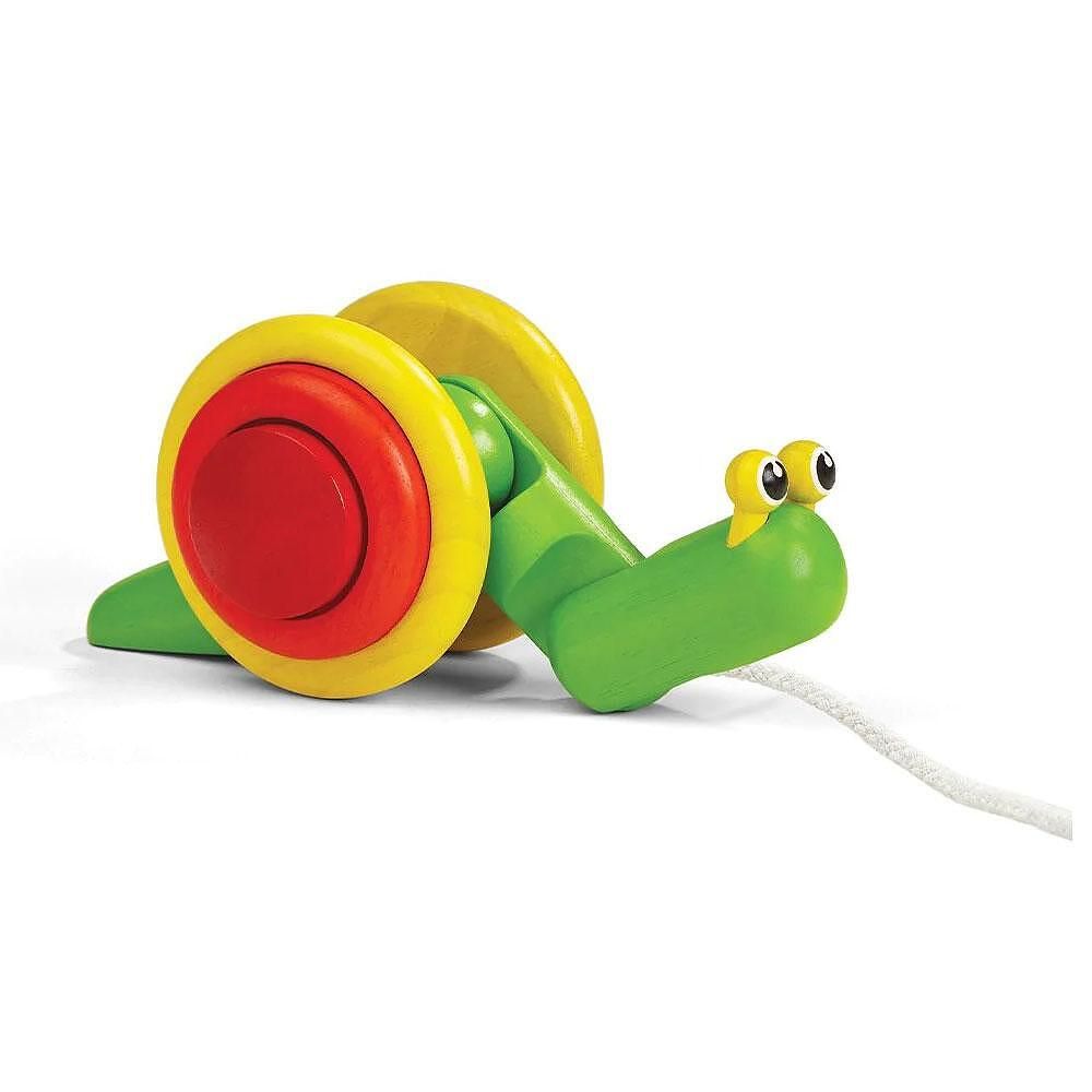 PlanToys, Играчка за дърпане, Охлюв