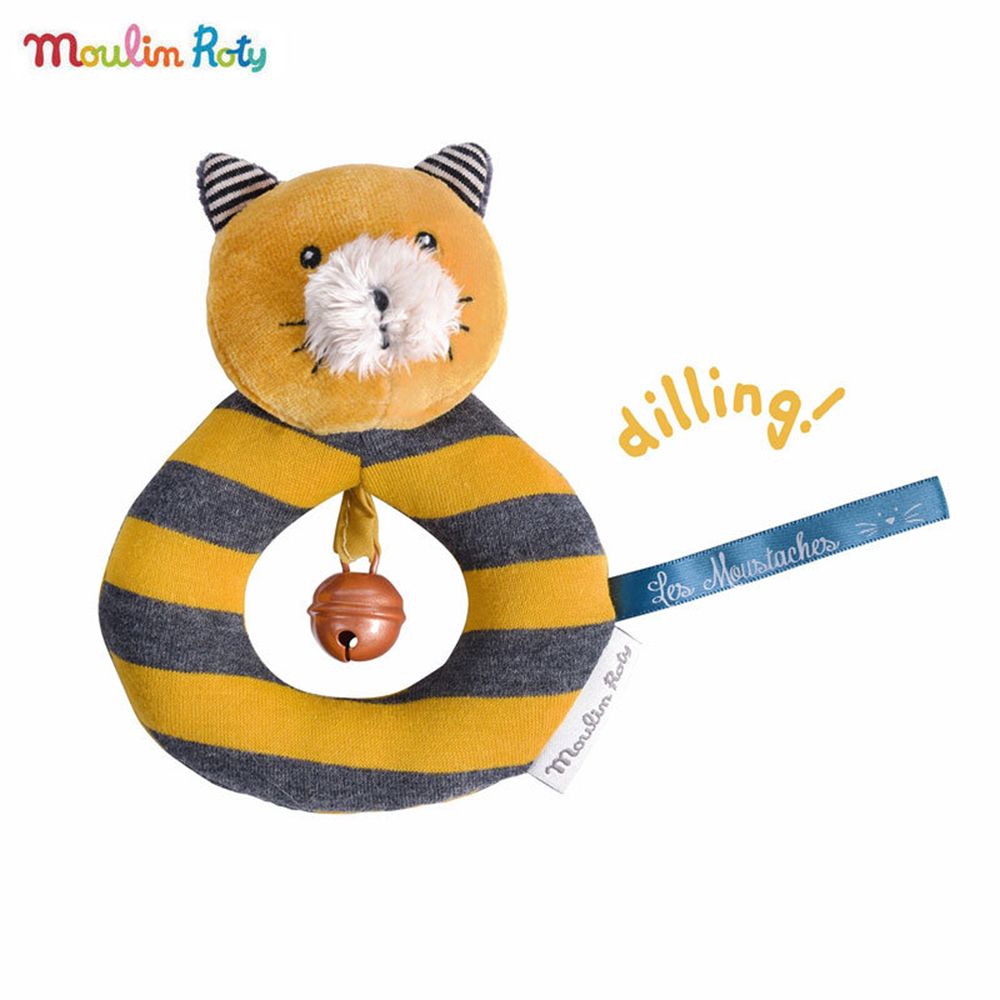 Moulin Roty, Мека дрънкалка, Жълто коте