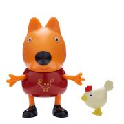 Фигурка кученце с кокошка