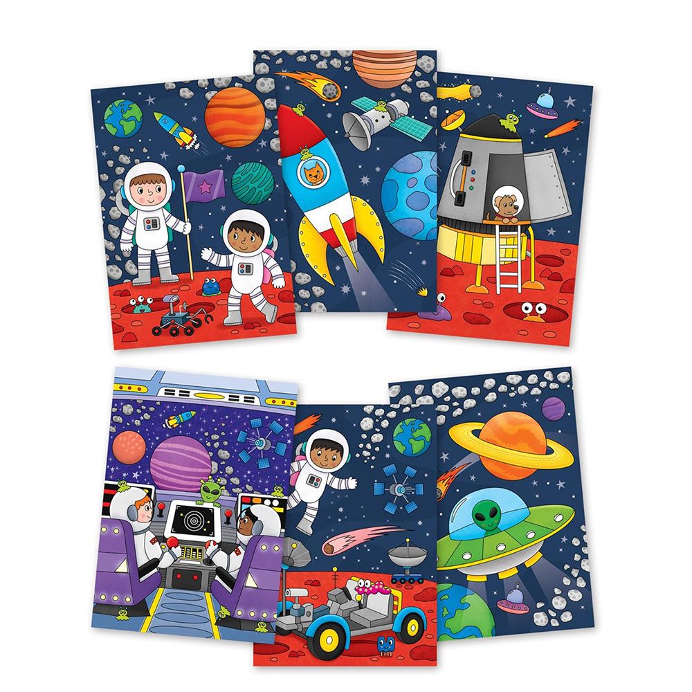 Книжка за рисуване с вода, Космос