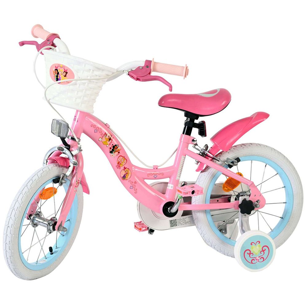 Детски велосипед с помощни колела, Дисни Принцеси, 14 инча
