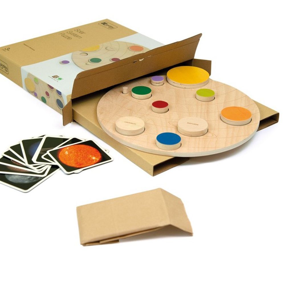 Дървен пъзел, Слънчева система, кръгъл