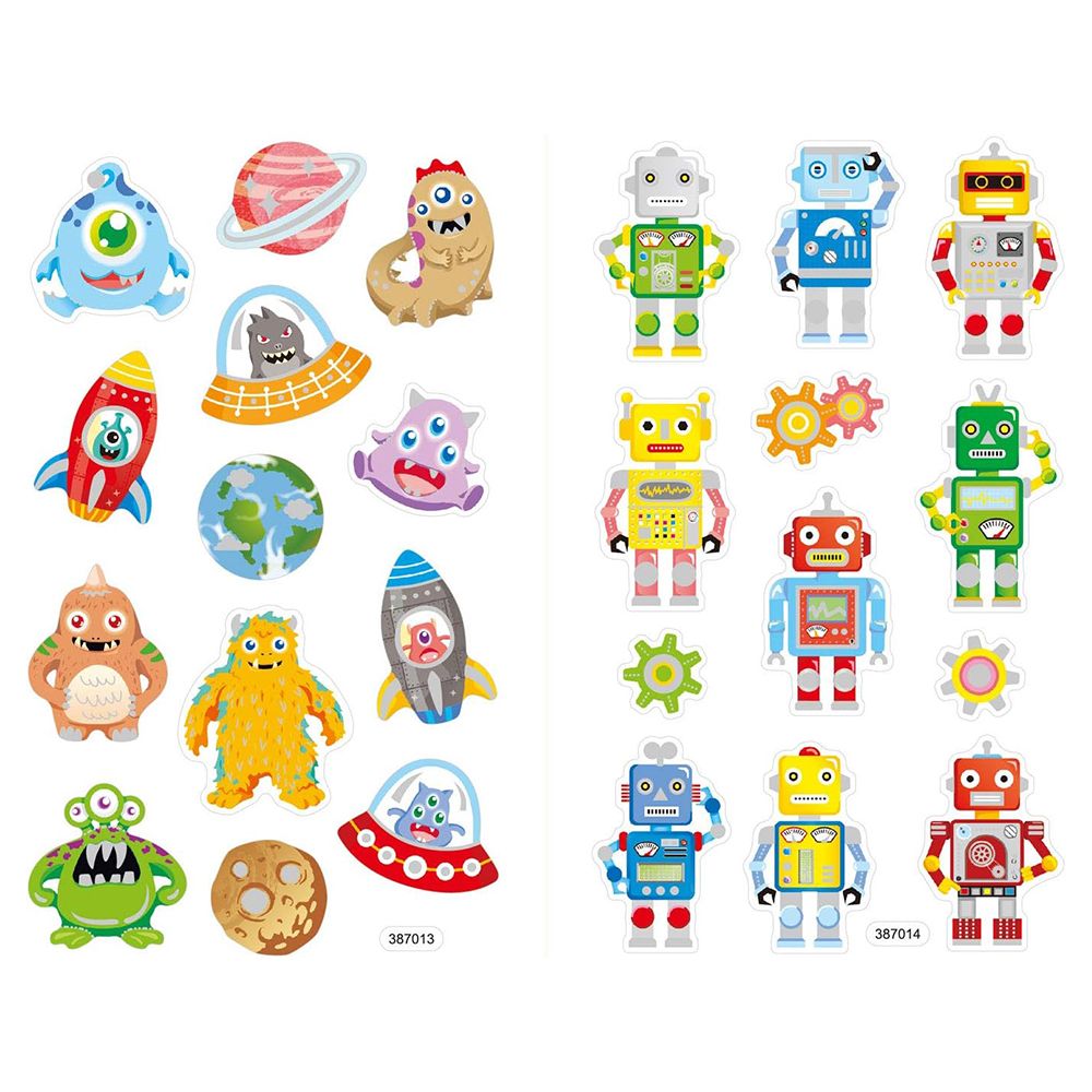 Меки стикери, Космос