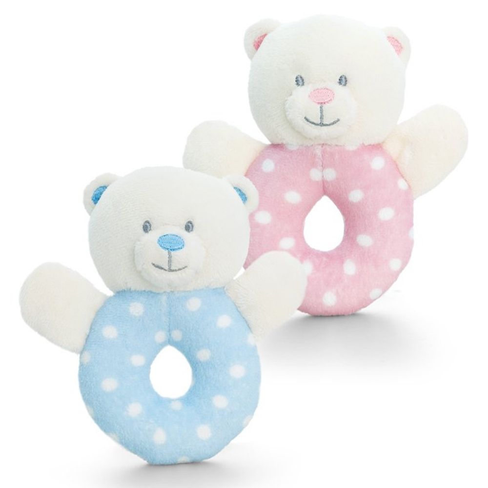 Бебешка дрънкалка ринг, Мече, 12 см