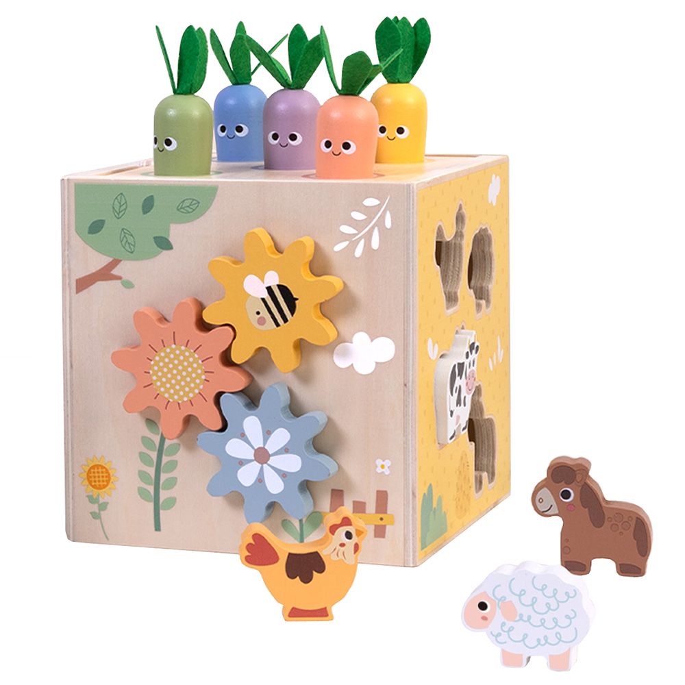 TookyToy, Дървен дидaктически куб, Ферма