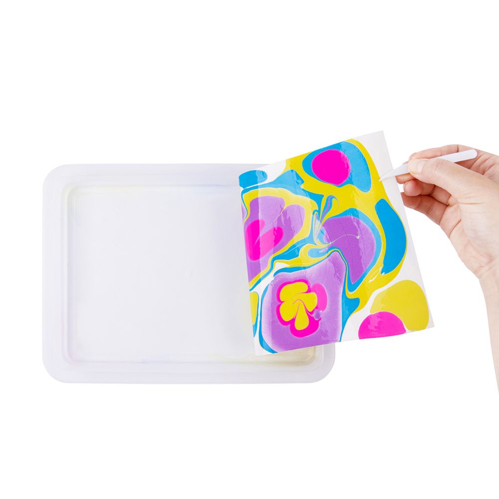 Комплект за рисуване, Мраморни картини, с 12 боички