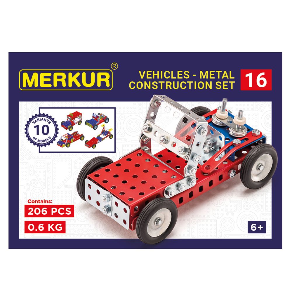 Merkur, Метален конструктор, Бъги, 10 в 1, 205 части