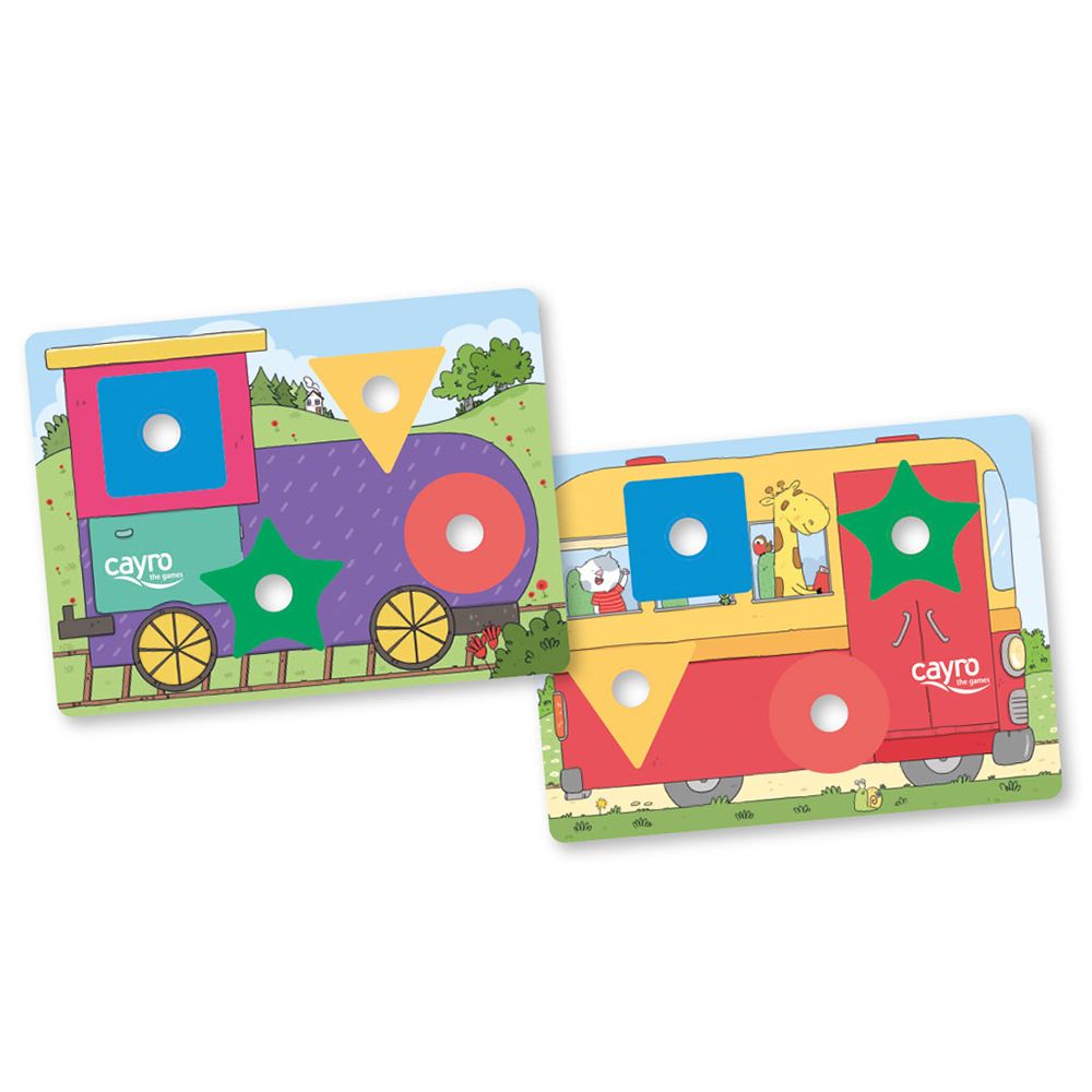 Дървена игра за завиване, Форми и цветове