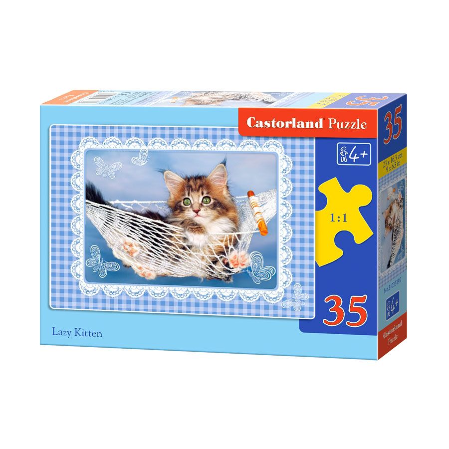 Castorland, Ленивото коте, пъзел 35 части