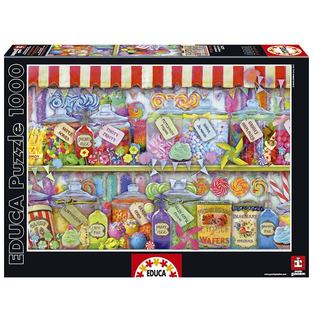 Educa, Магазин за бонбони, пъзел 1000 части