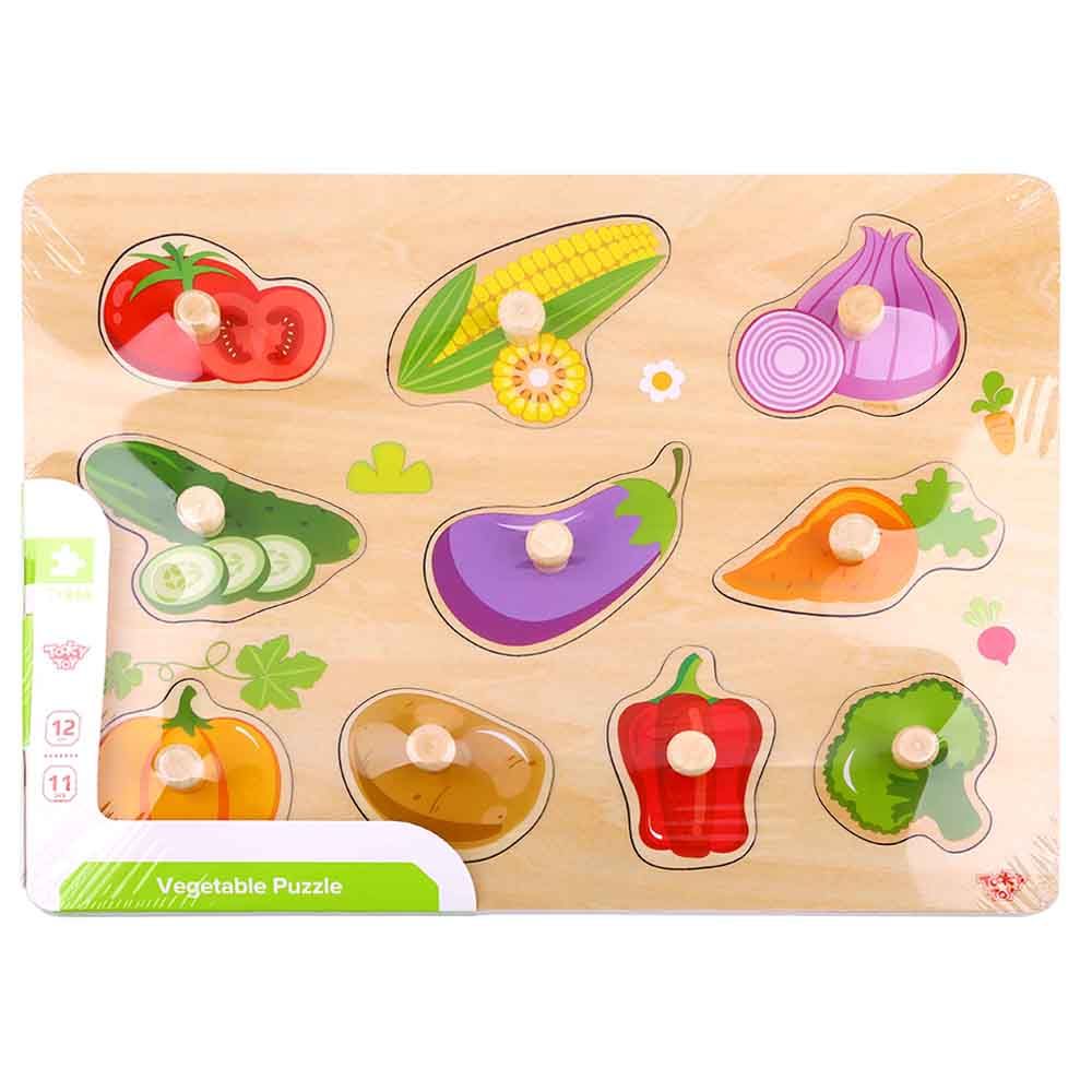 Дървен пъзел с дръжки, Зеленчуци