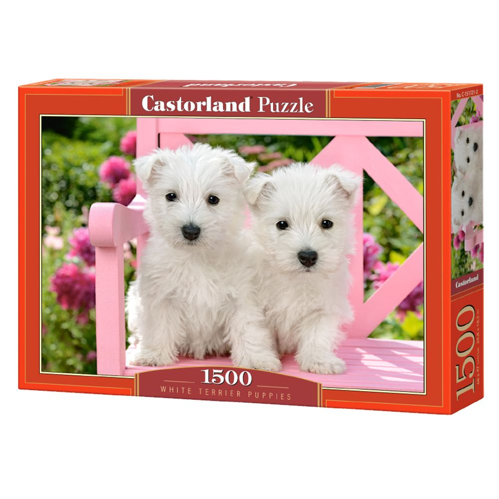 Castorland, Бели териерчета, пъзел 1500 части