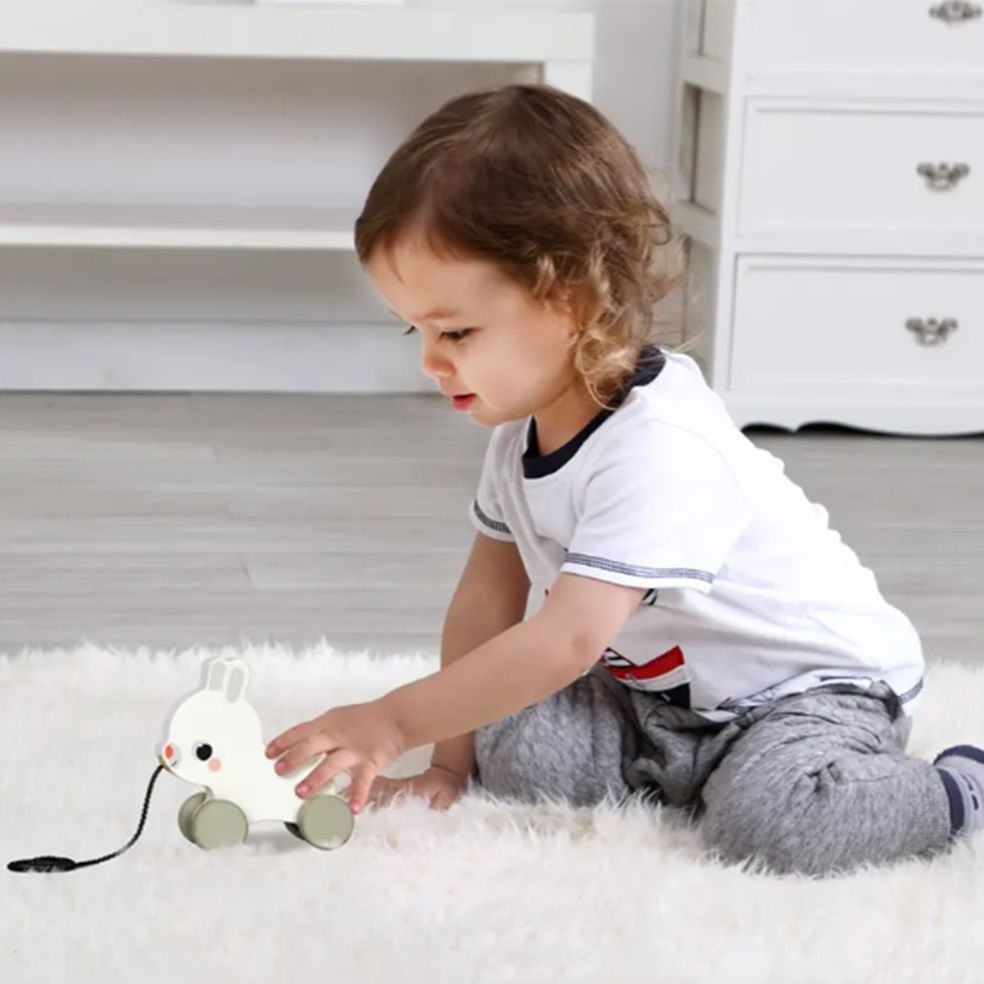 Дървена играчка за дърпане