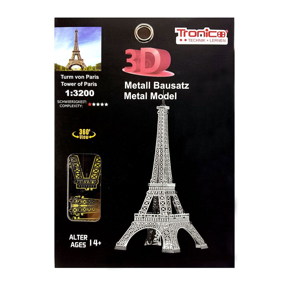 Tronico, 3D метален пъзел, Айфеловата кула, Париж