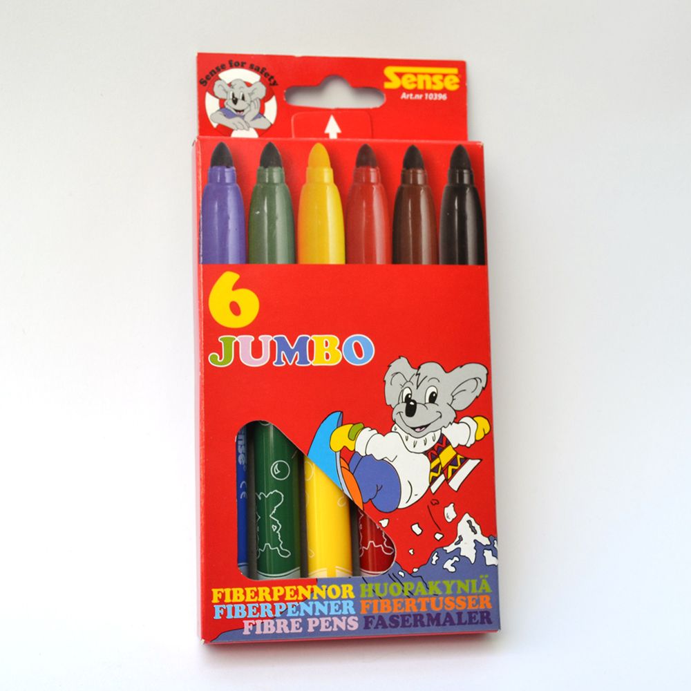 Флумастери Джъмбо, 6 броя