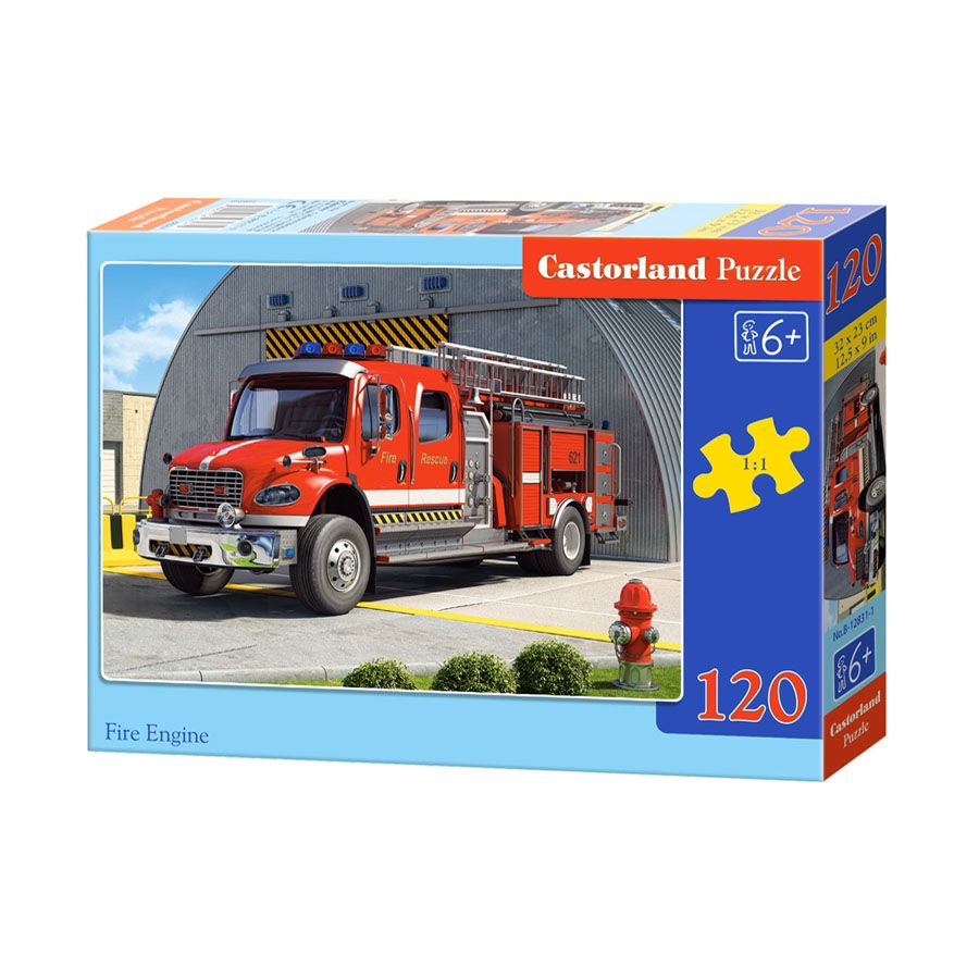 Castorland, Противопожарна кола, пъзел 120 части