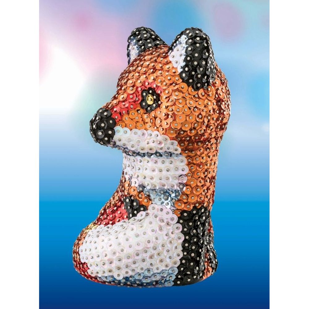 3D фигурка от пайети, Лисица