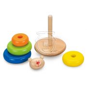 Низанка с дървени рингове, Мече