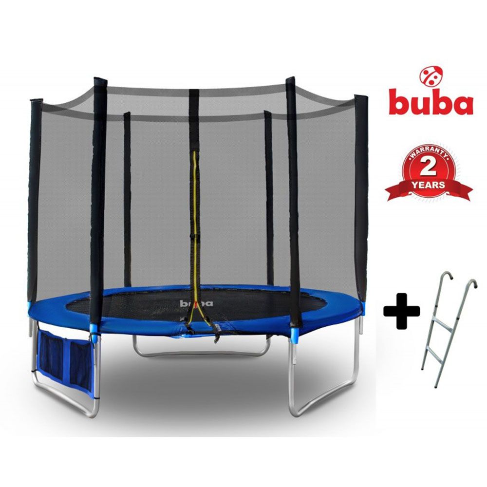 Buba, Детски батут с мрежа и стълба, 183 см