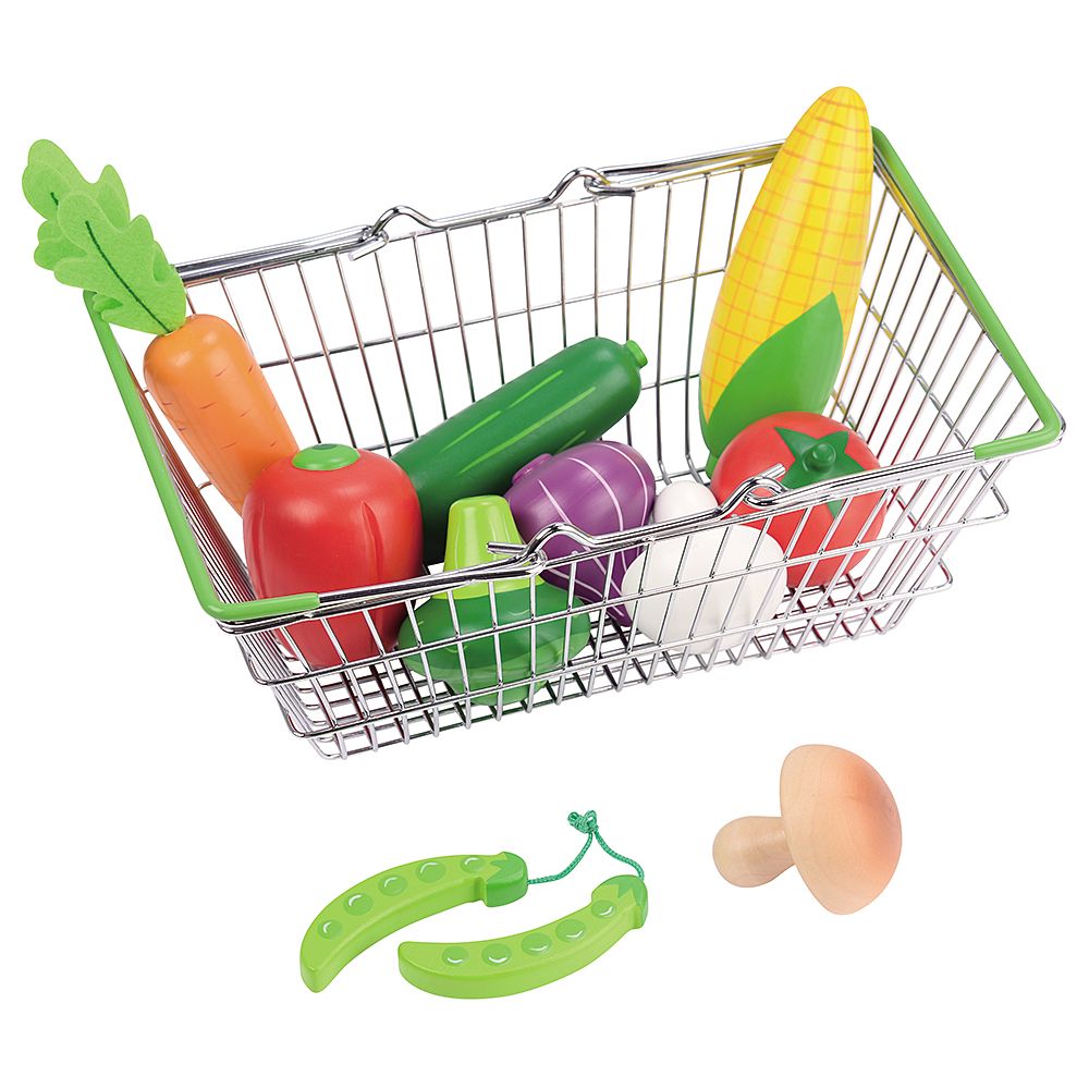 Lelin Toys, Детска кошница за пазар със зеленчуци