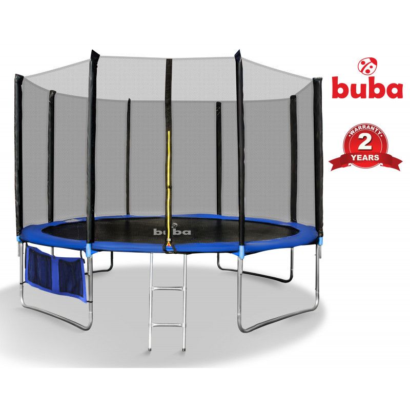 Buba, Детски батут с мрежа и стълба, 427 см