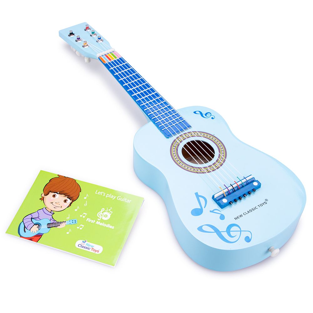 New Classic Toys, Дървена китара, Сини ноти