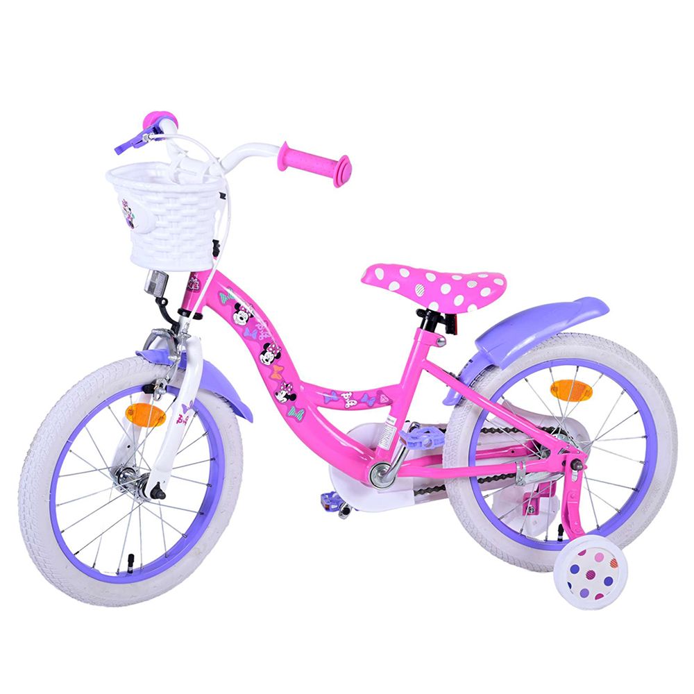 Детски велосипед с помощни колела, Мини Маус, 16 инча, CB