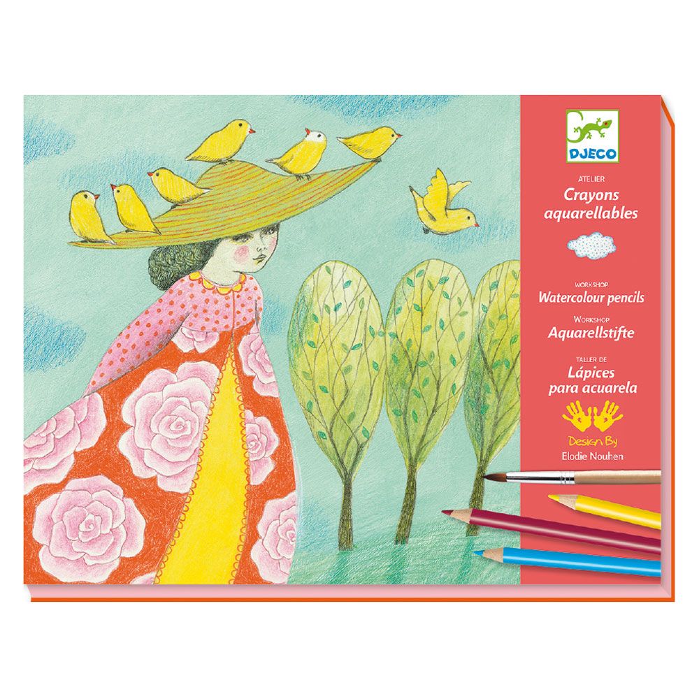 Djeco, Комплект за рисуване, Момиче в полето