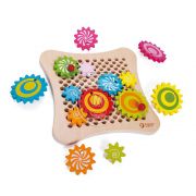 Дървена игра със зъбни колела