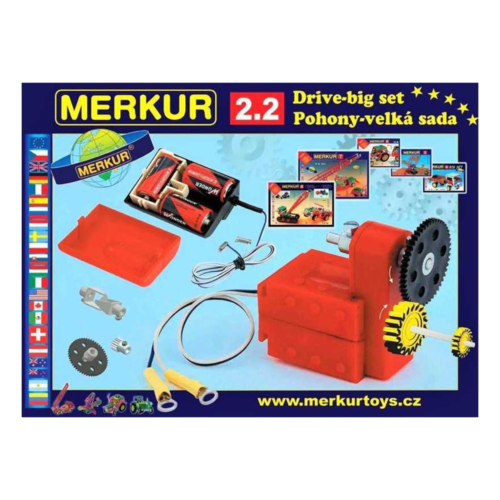 Merkur, Комплект за малки електротехници, Задвижване и трансмисии