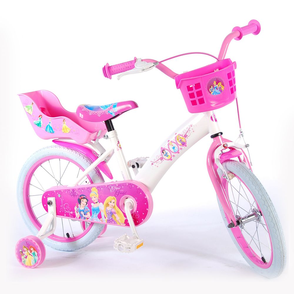 E&L Company, Детски велосипед с помощни колела Disney Princess, 16 инча, контра