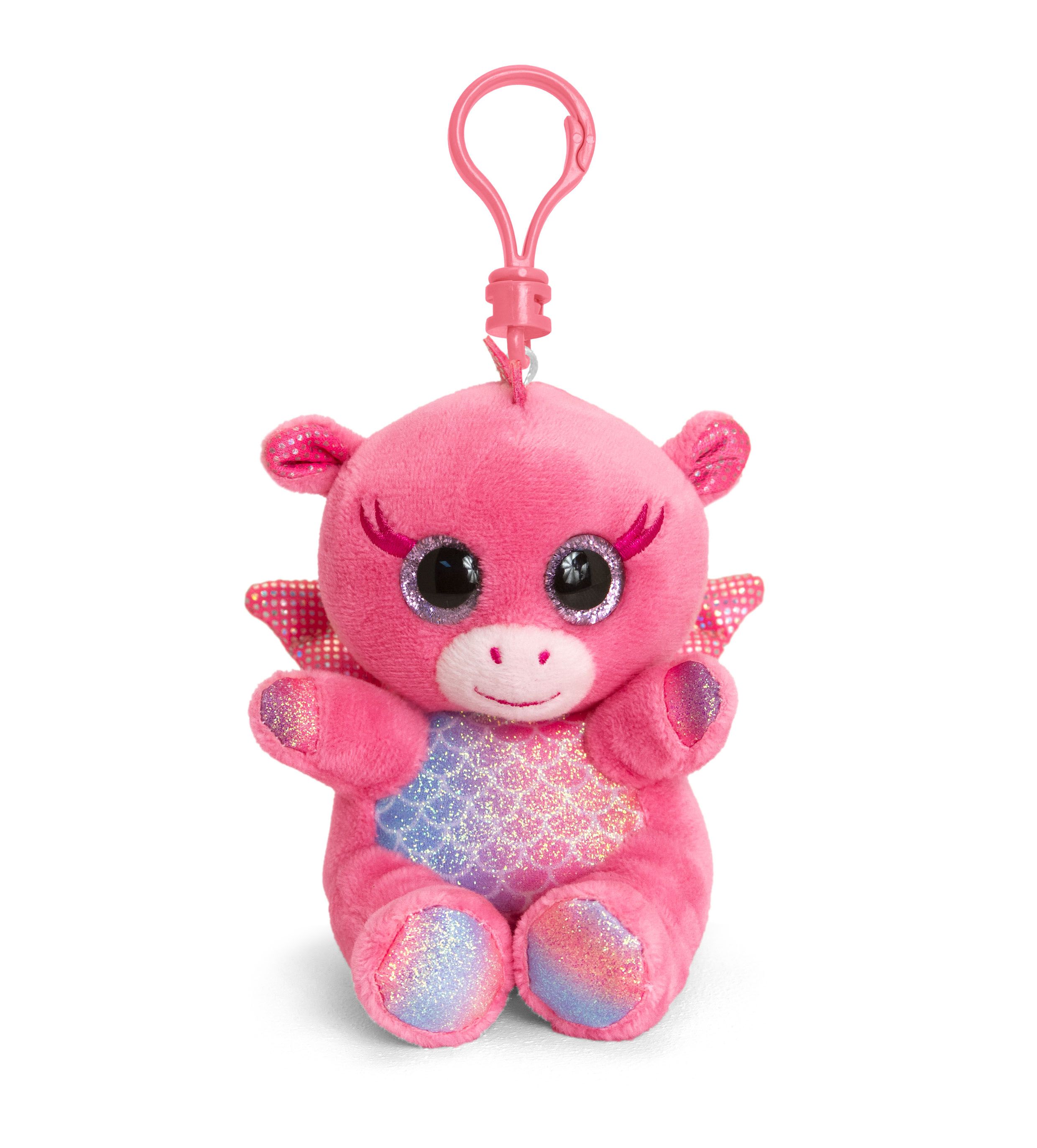 Keel Toys, Плюшена играчка с клипс за раница, Прасенце