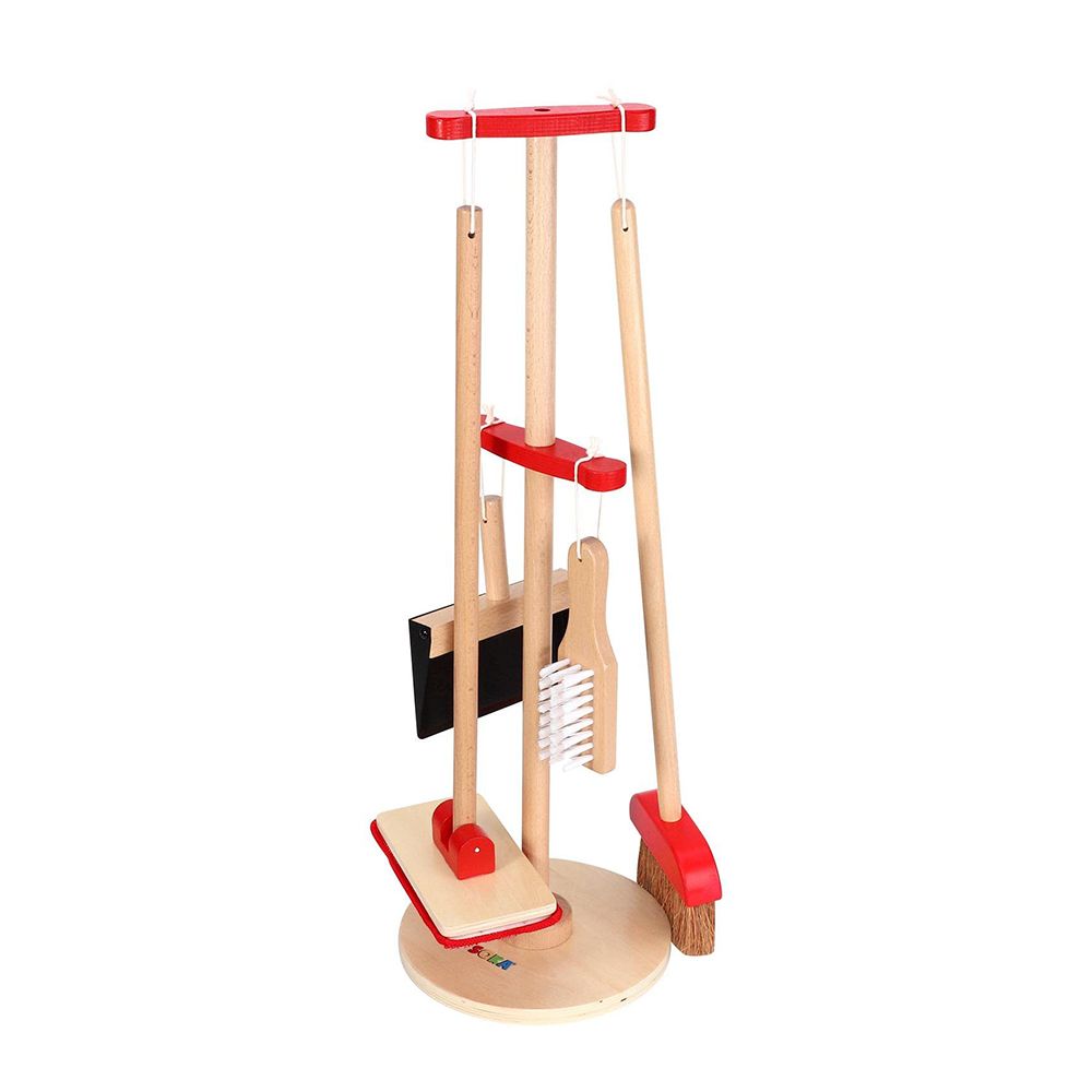 Lelin Toys, Дървен комплект за почистване, Малката домакиня