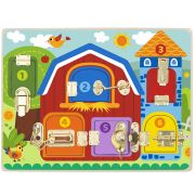 Активна дъска - бизиборд, с ключалки и резета