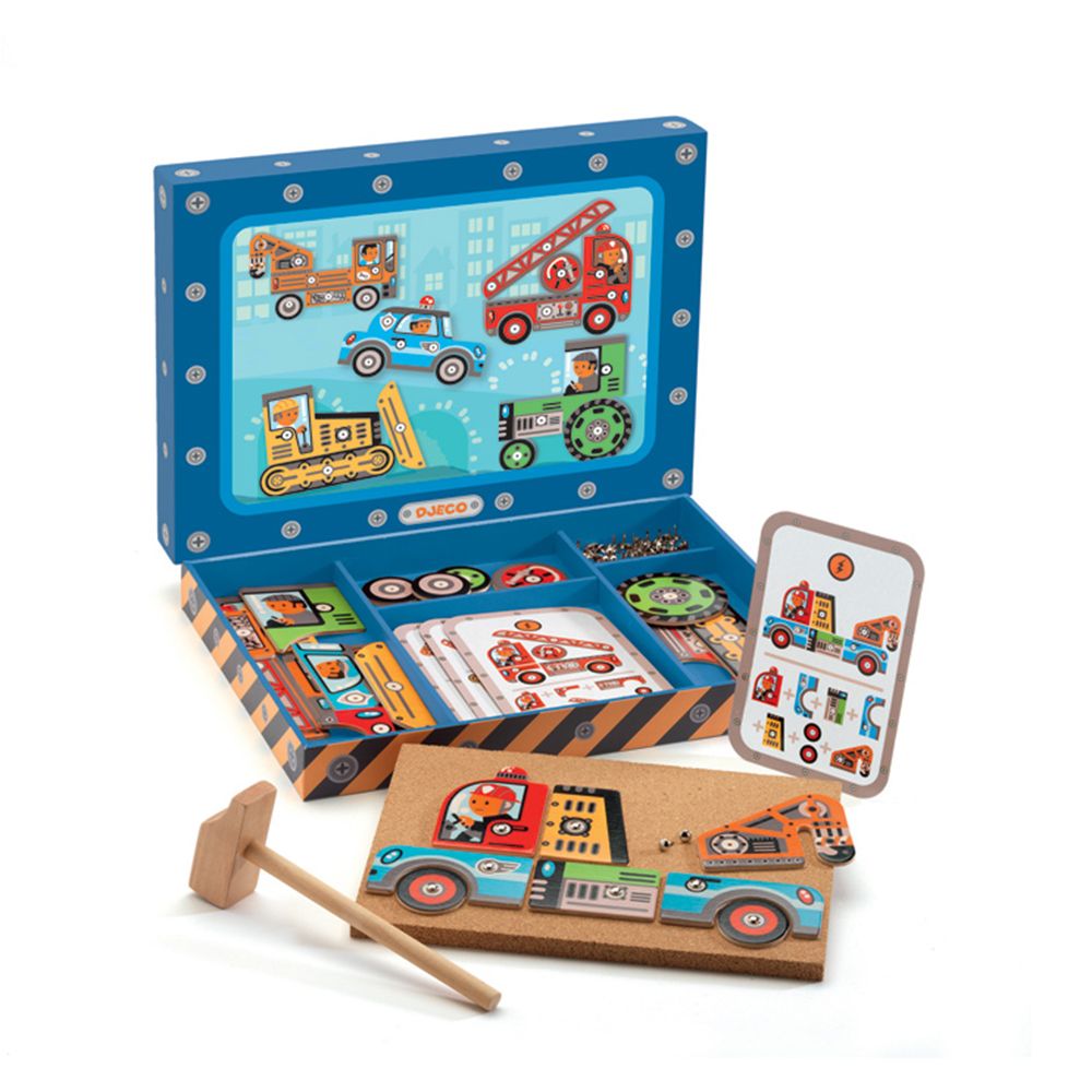 Djeco, Djeco, Детски конструктор, Коли с пинчета