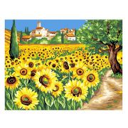 Рисуване по номера голям размер, Слънчогледи