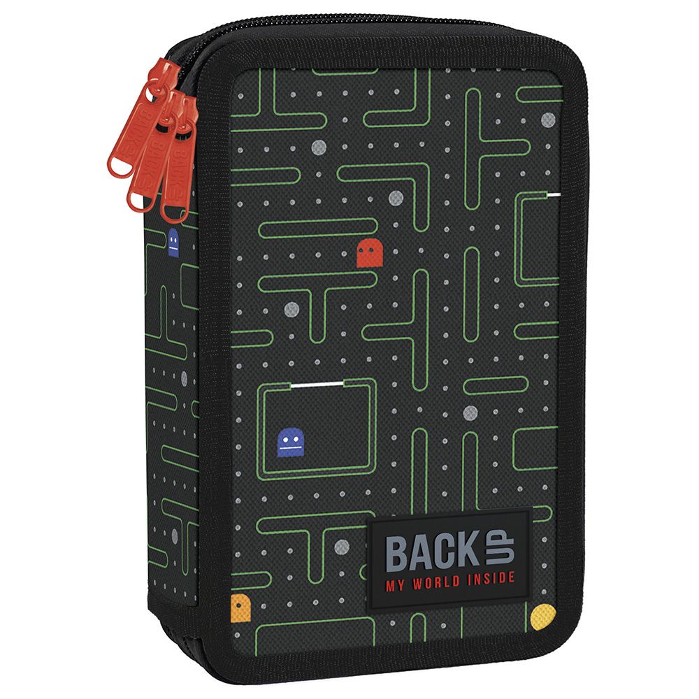 BACKUP, Ученически несесер Pac-Man, с 3 ципа