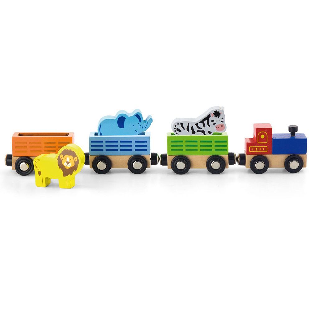 Viga toys, Дървено влакче с магнити, Цирк