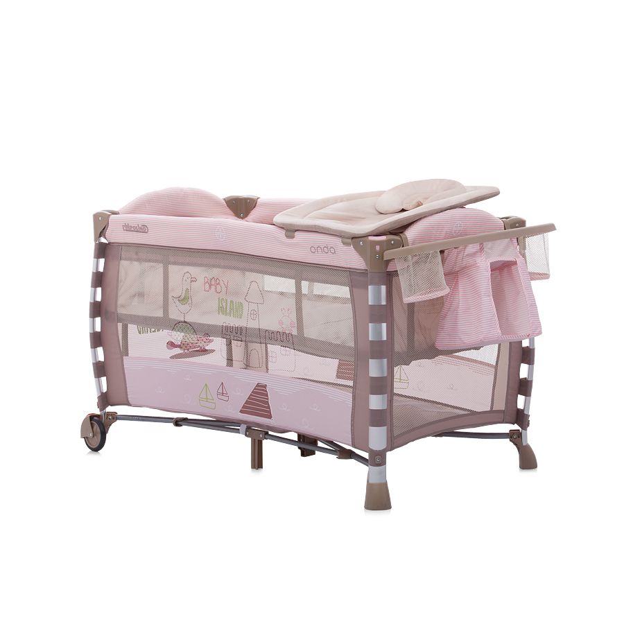 Chipolino, Детска кошара за спане и игра Онда, , розова
