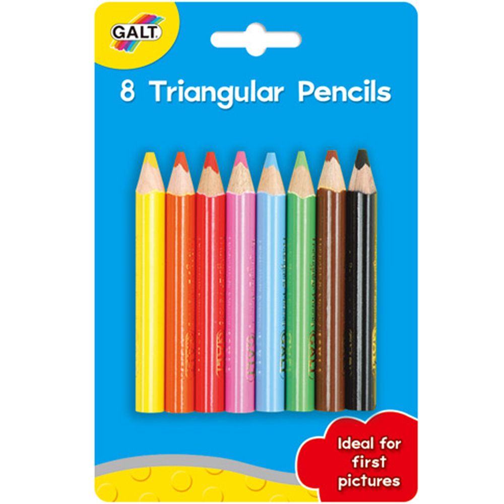 Galt Toys, 8 триъгълни молива