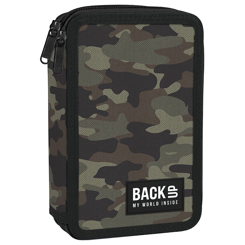 BACKUP, Ученически несесер Camo, с 2 ципа