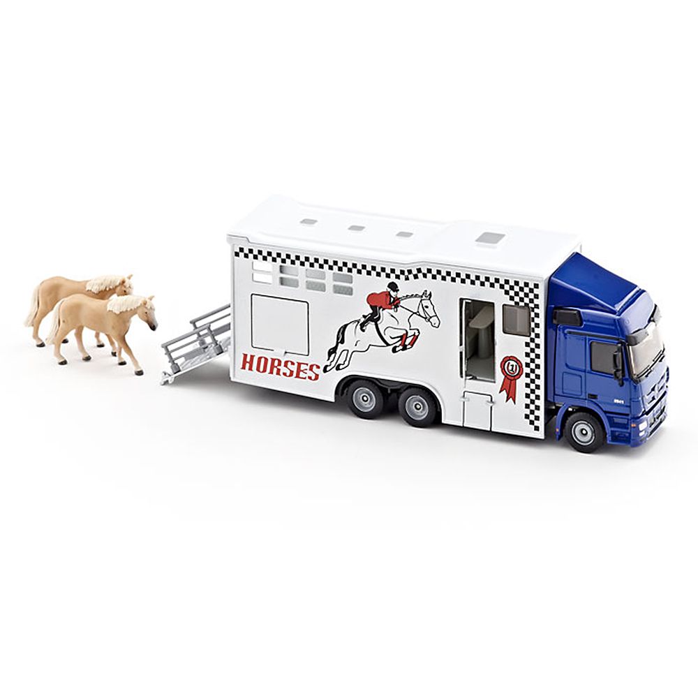 Камион Mercedes-Benz Actros с фургон за коне