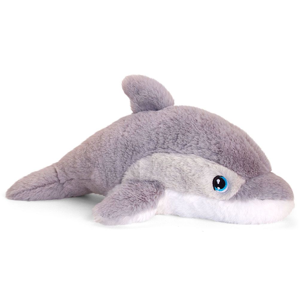 Keel Toys, Делфин, екологична плюшена играчка от серията Keeleco, 25 см