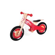 Дървено колело за баланс, червено