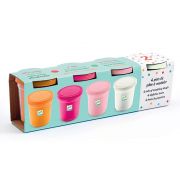 Комплект пластелини в бонбонени цветове, 4 бр.