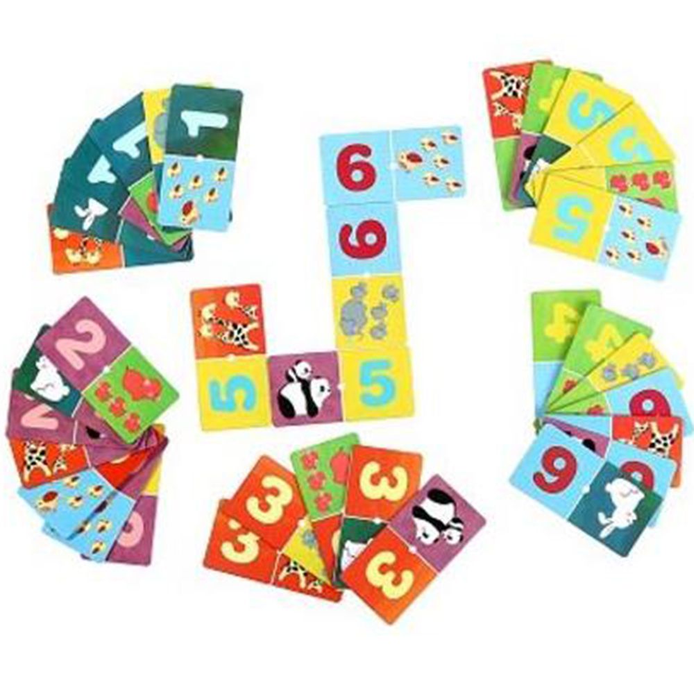 Детско домино, Уча числата, 36 елемента