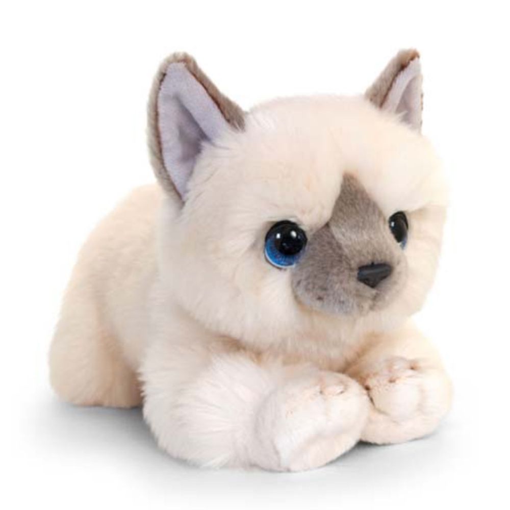 Keel Toys, Плюшенo кремавo котe, Бирман, 32 см