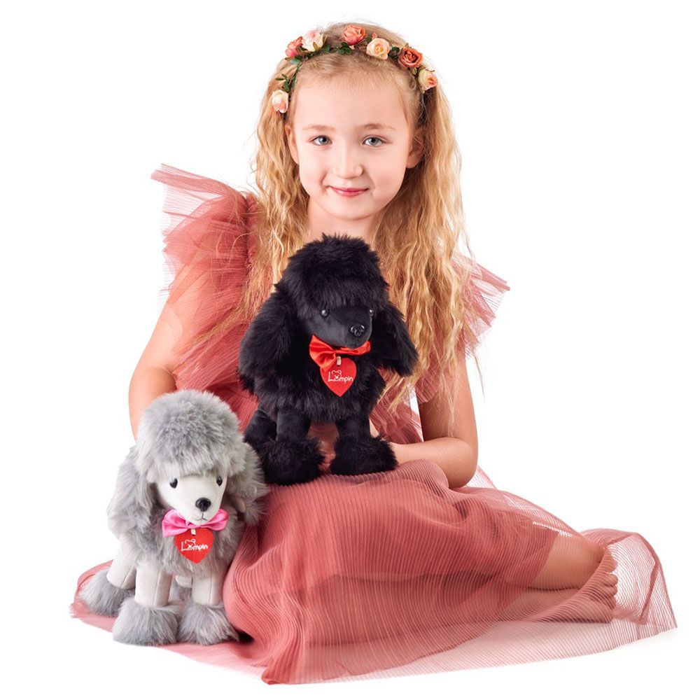 Пуделът Лили, сив, 25 см